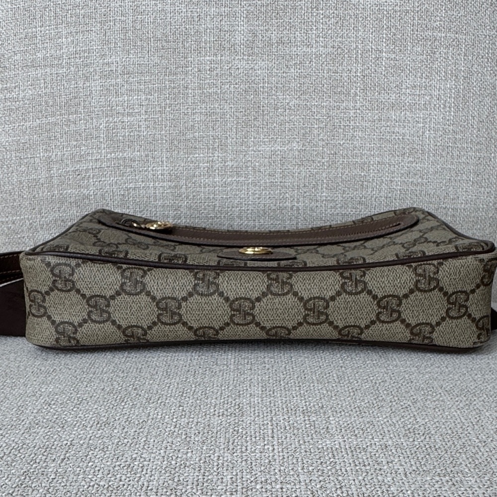 Gucci Brown coated canvas vintage wristlet clutch - Picture 3 of 17